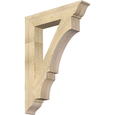 Ekena Millwork Balboa Traditional Rough Sawn Bracket, Douglas Fir, 6"W x 34"D x 46"H BKT06X34X46BOA01RDF